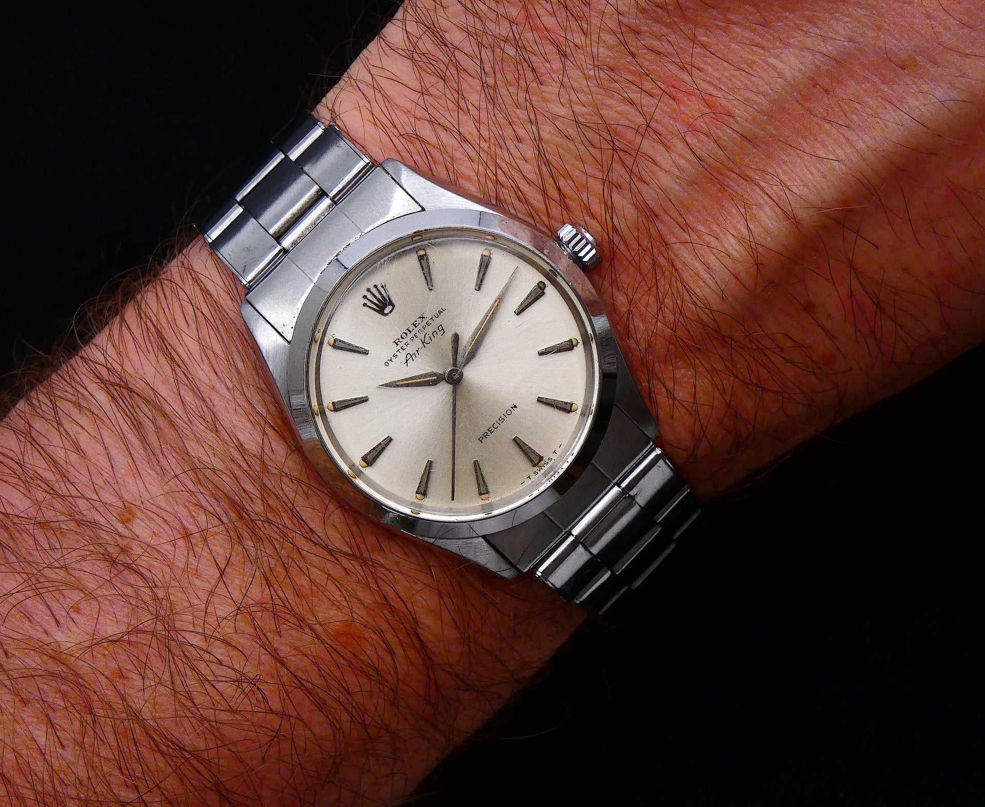 SOLD Rolex Air King 1964 nice patina and rivet – EON Watches