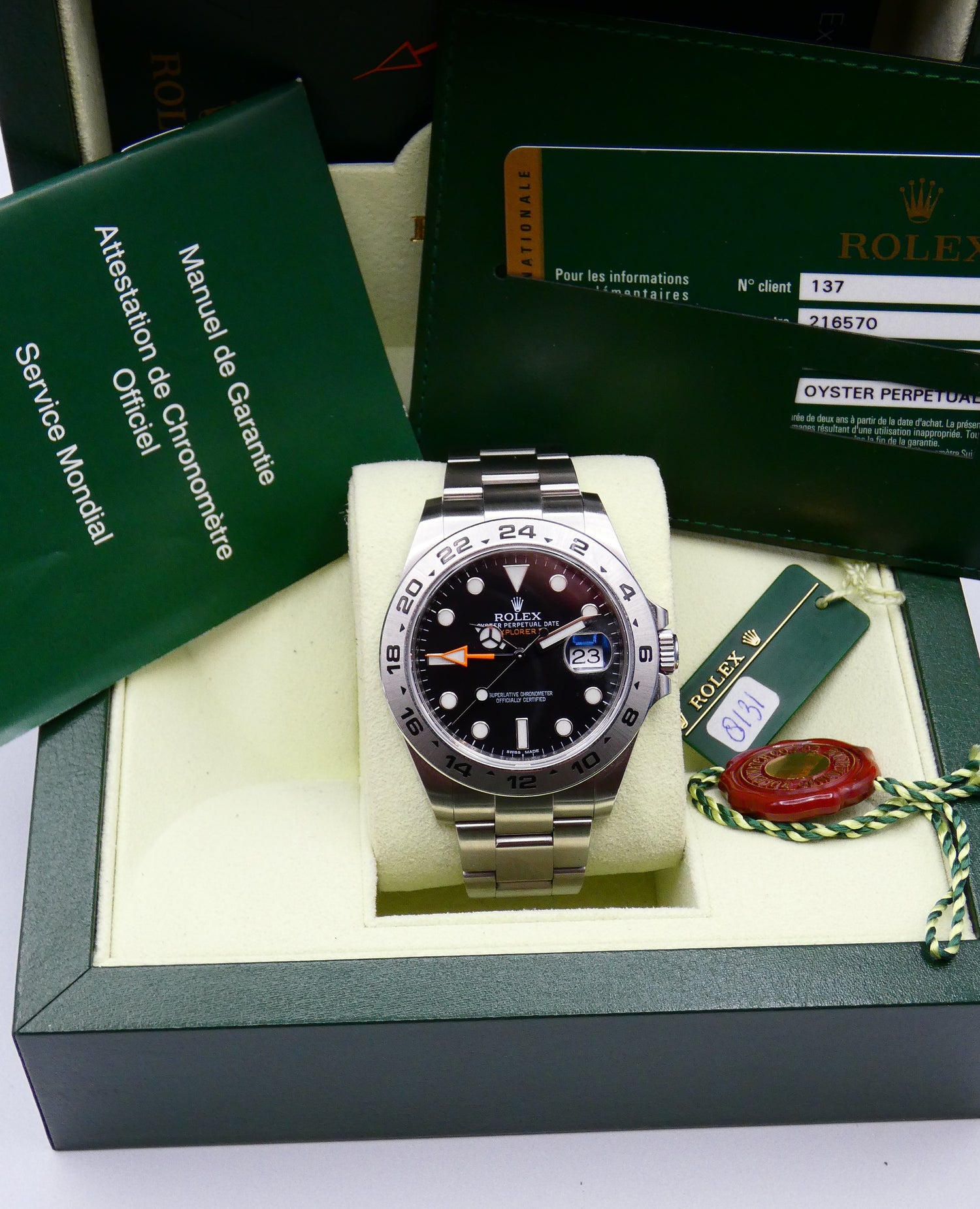 SOLD Rolex Explorer II 2012 / NL watch 216570
