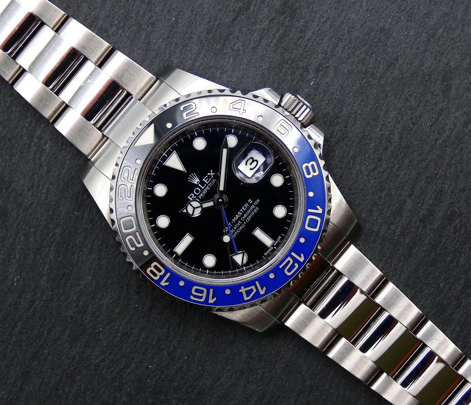Rolex GMT-Master II "Batman" 2019 / NL delivered / Mint 116710BLNR