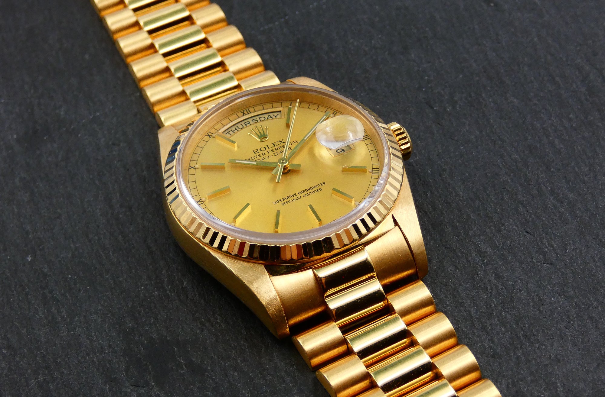 SOLD Rolex Day-Date 36 1989 / rolex service / mint 18238