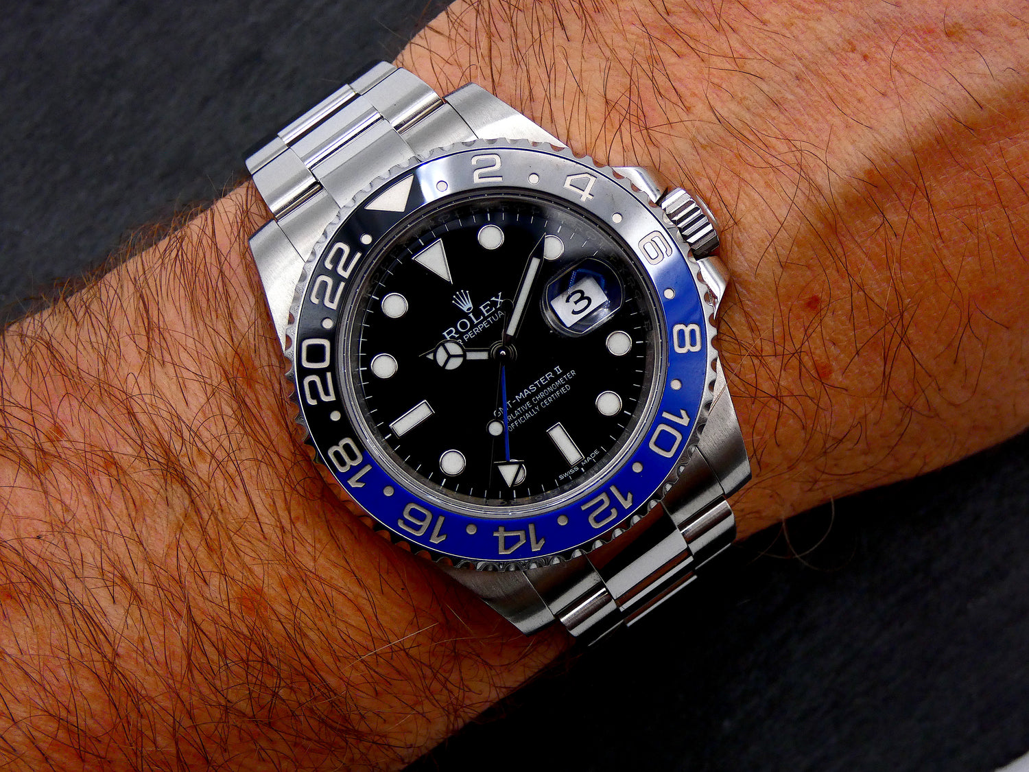 Rolex GMT-Master II "Batman" 2019 / NL delivered / Mint 116710BLNR