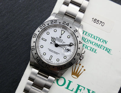 SOLD Rolex Explorer II 2002 with papers 16570