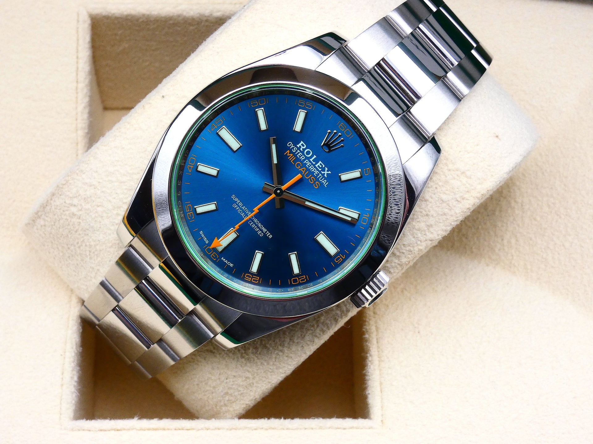 Rolex Milgauss 116400GV Mint 2020 EU Full set FIX PRICE – EON Watches