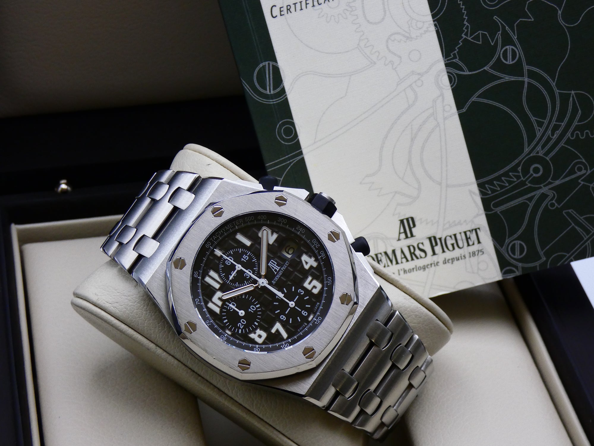 SOLD Audemars Piguet Royal Oak Offshore Chronograph NL set / steel bracelet / 26020ST