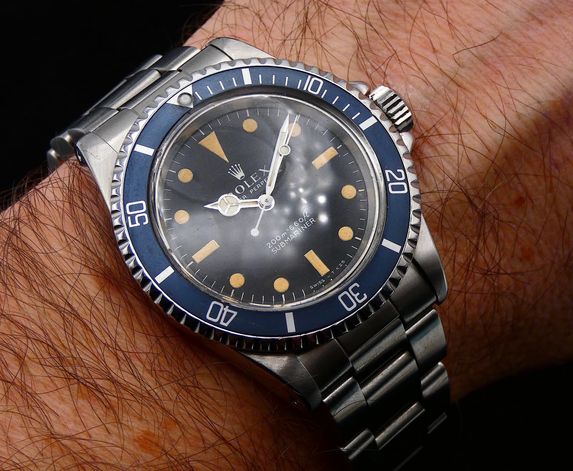 SOLD Rolex Submariner (No Date) Certified 5513 / Meters first / full set