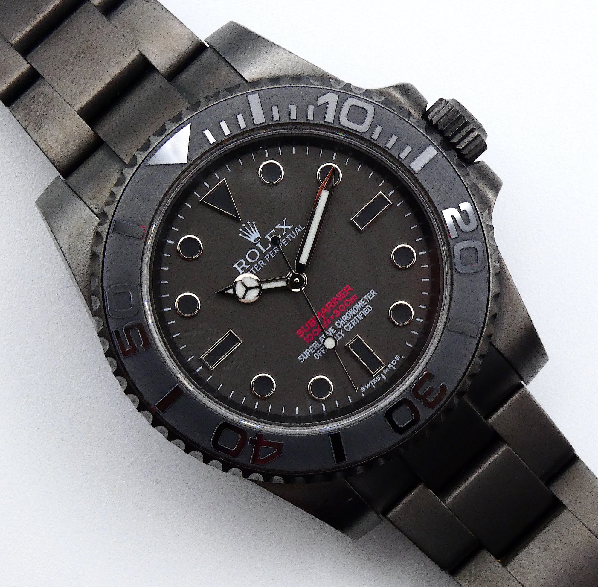 SOLD Rolex Submariner (No Date) Custom Submariner Black Venom 1/10