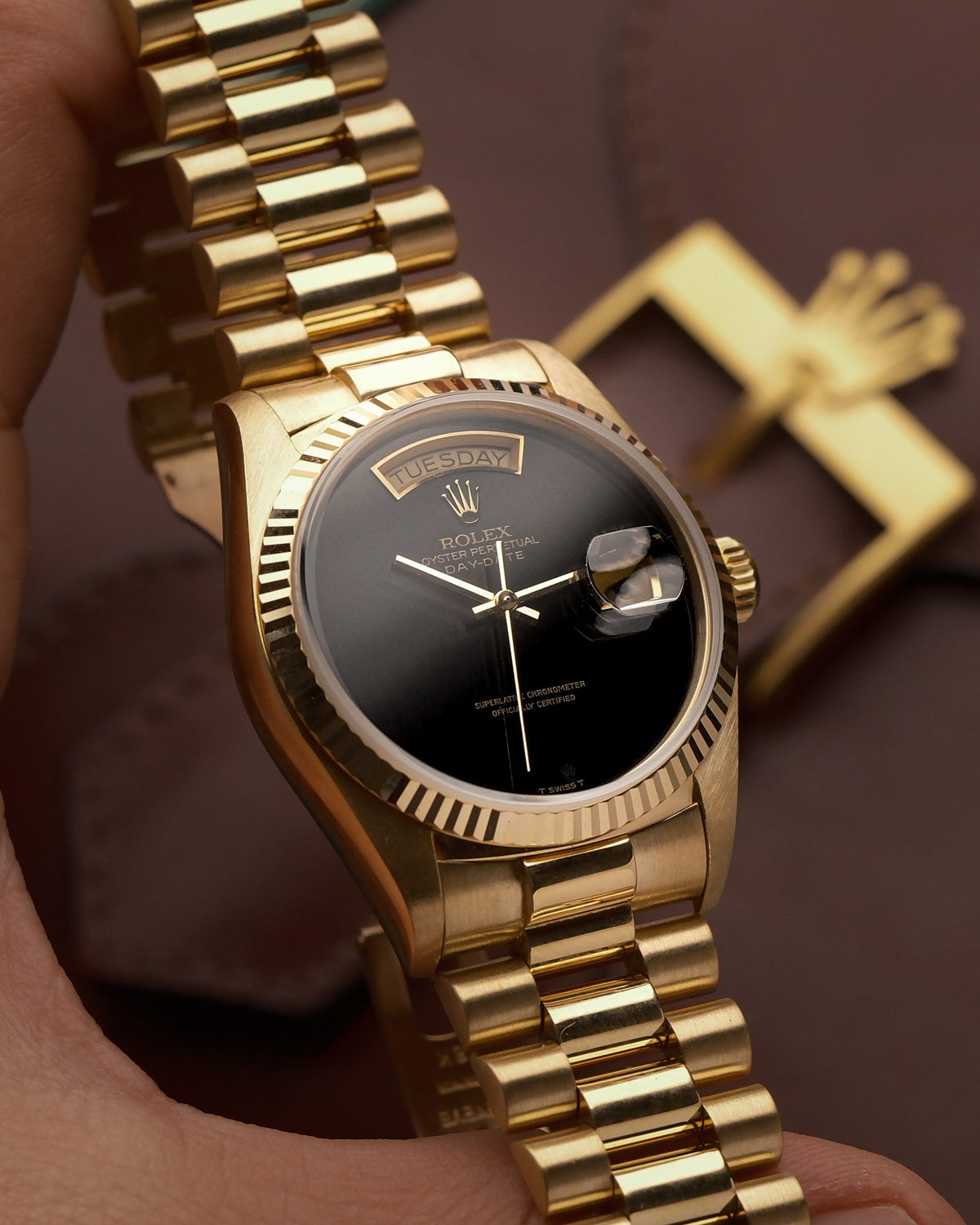 Rolex Day-Date 18038 Onyx Dial – Full Set – Dutch Delivered – 1986