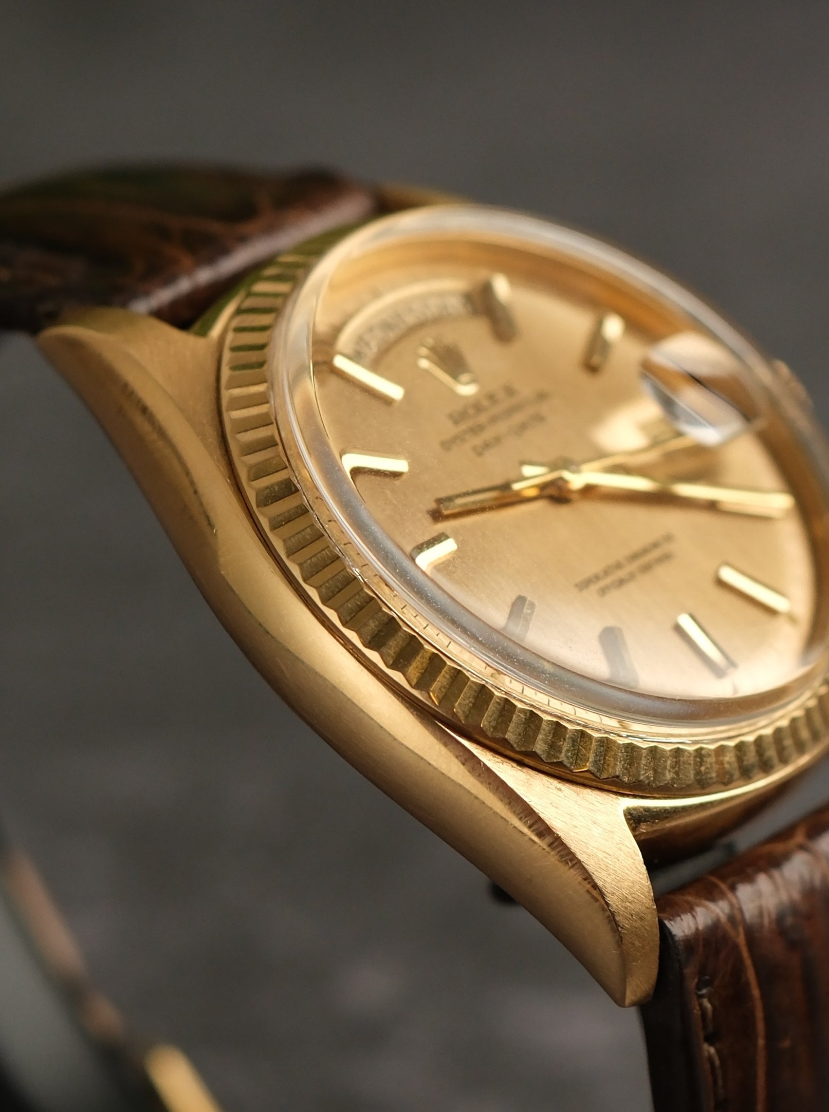 Rolex Day-Date 36 Rare Linen Pie Pan / 1965