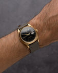 Rolex Day-Date 18038 – Black Roman Track Dial – 1986 - VAT REFUND POSSIBLE