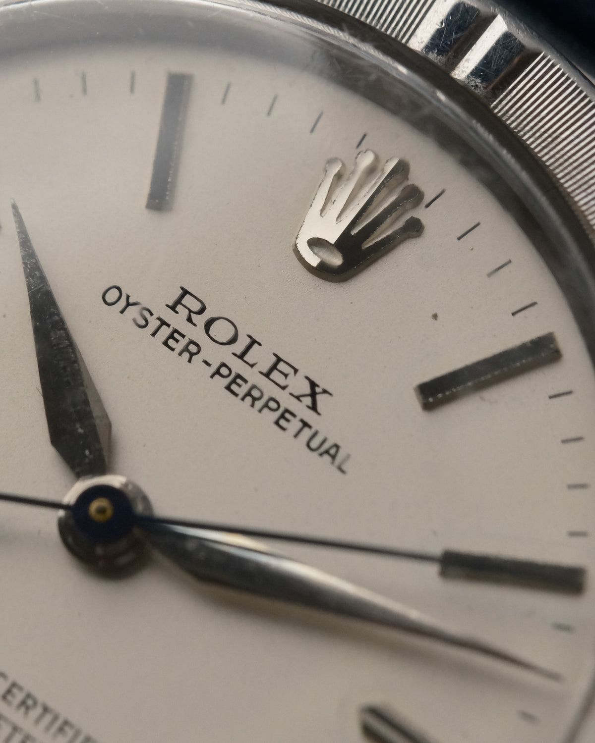 Rolex Oyster Perpetual Chronometer 3372 – Steel – Circa 1943 – Engine-Turned Bezel