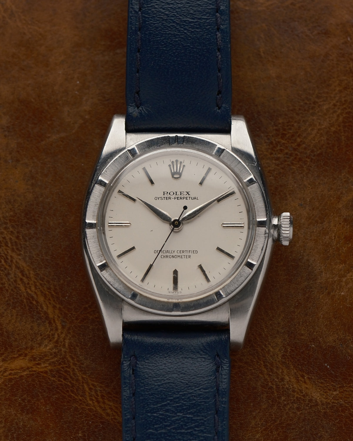 Rolex Oyster Perpetual Chronometer 3372 – Steel – Circa 1943 – Engine-Turned Bezel
