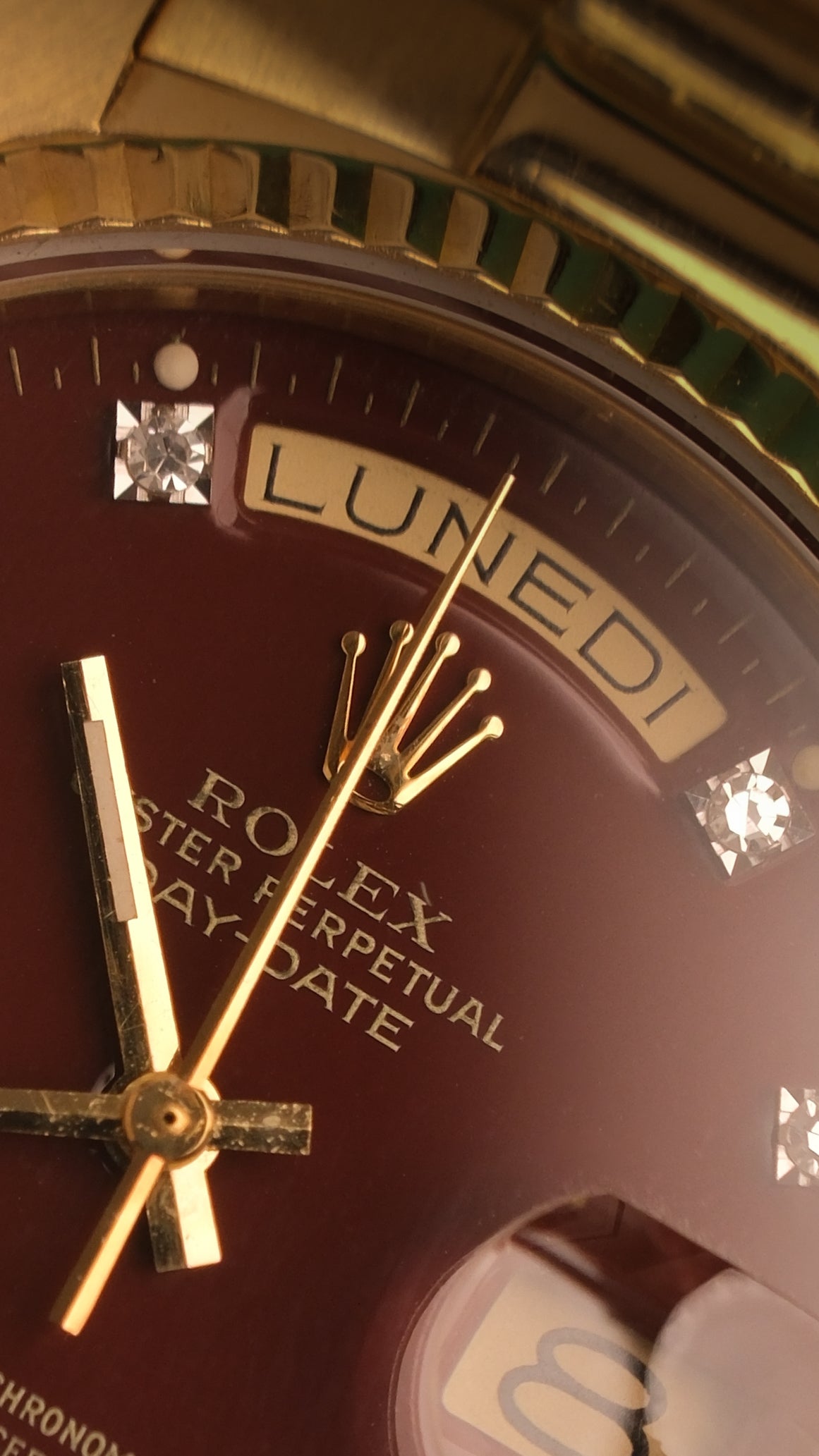 Rolex Day-Date 36 Oxblood Stella MINT 18038