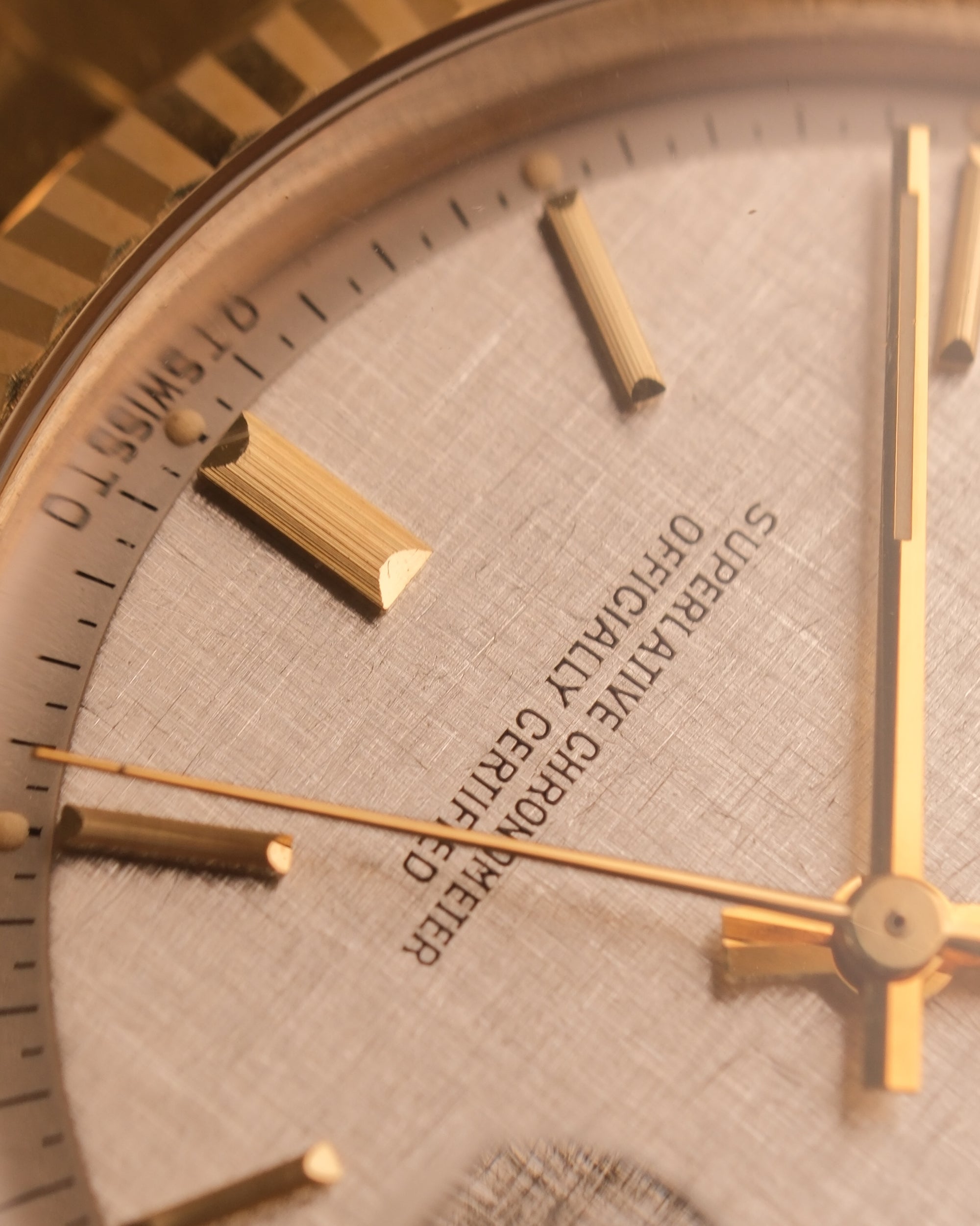 Rolex Datejust 36 Mint / caseback sticker / Silver linen 1601/8