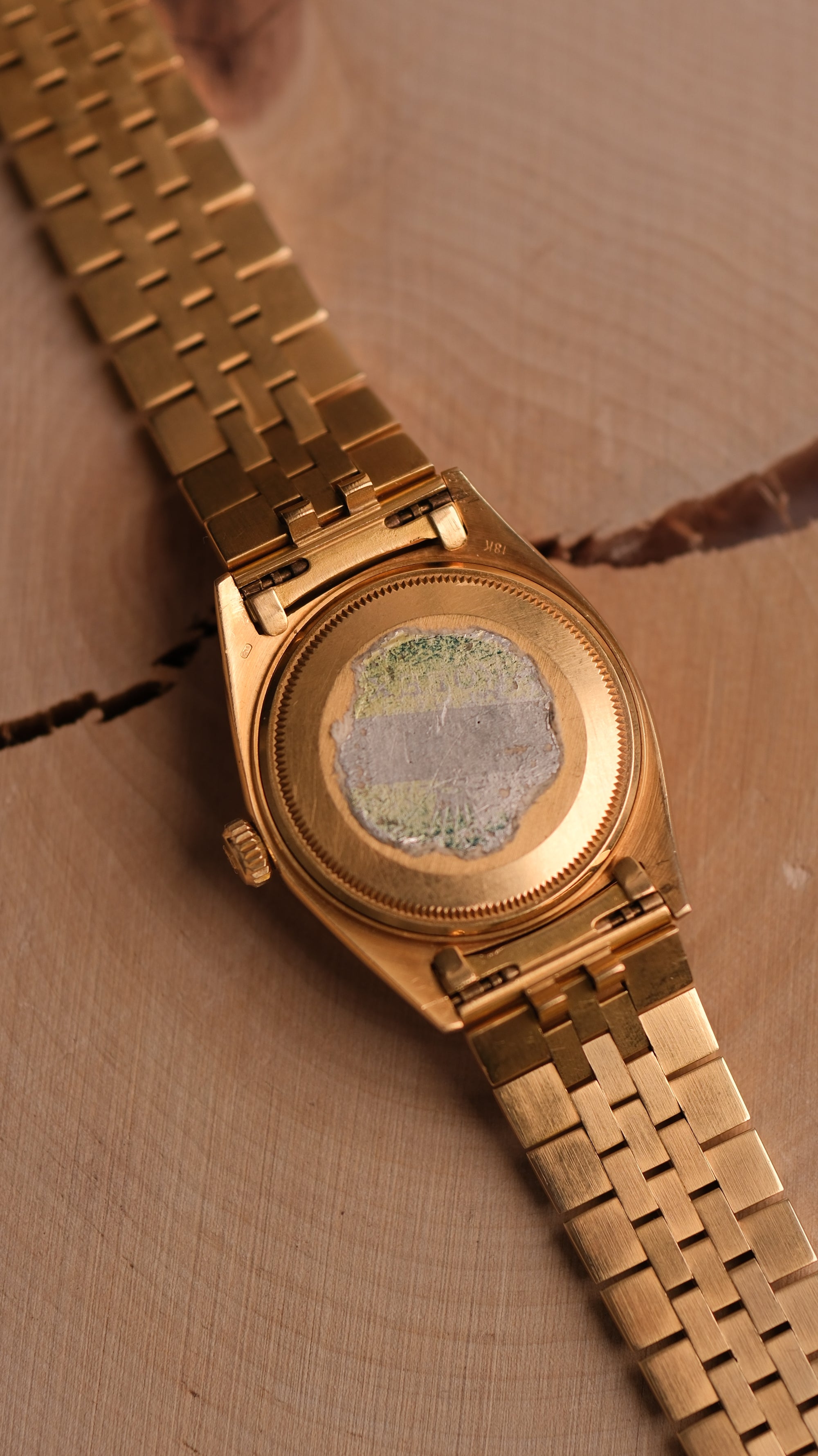 Rolex Datejust 36 Mint / caseback sticker / Silver linen 1601/8