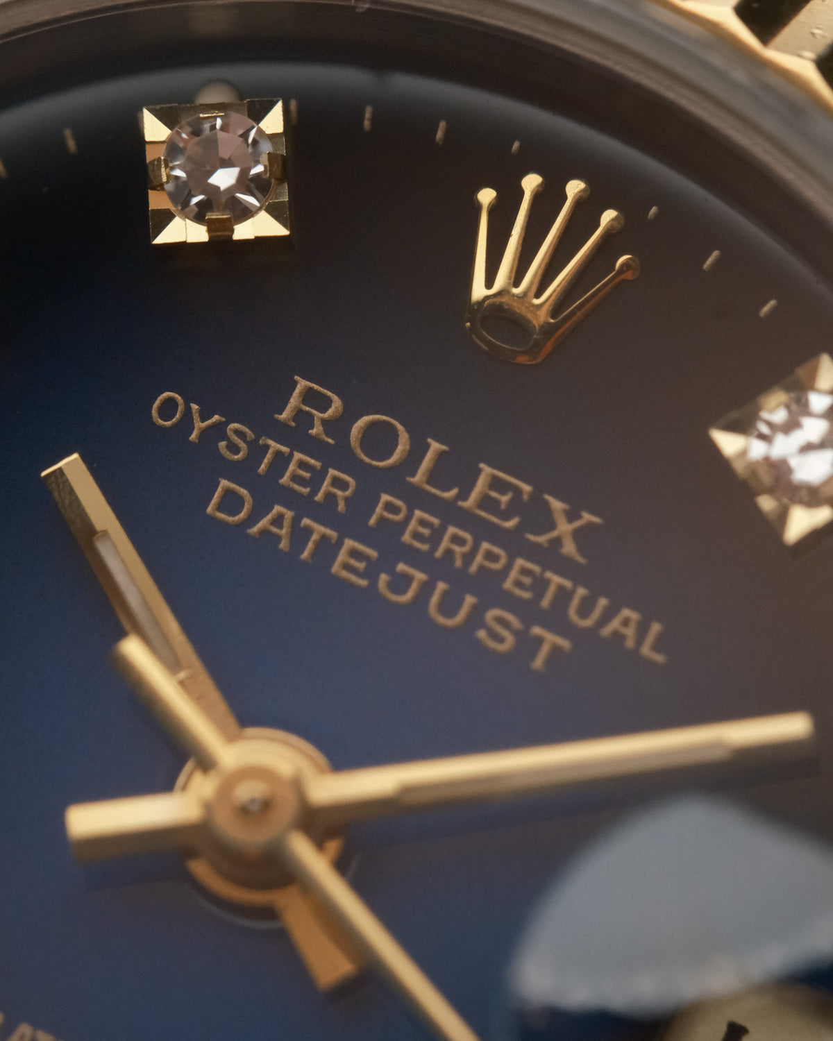 Rolex Lady-Datejust 69173G – Blue Vignette Diamond Dial – 1990 -VAT REFUNDABLE