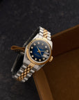 Rolex Lady-Datejust 69173G – Blue Vignette Diamond Dial – 1990 -VAT REFUNDABLE