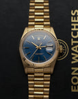 Rolex Day-Date 18038 – Blue Dial – 18K Gold – 1981