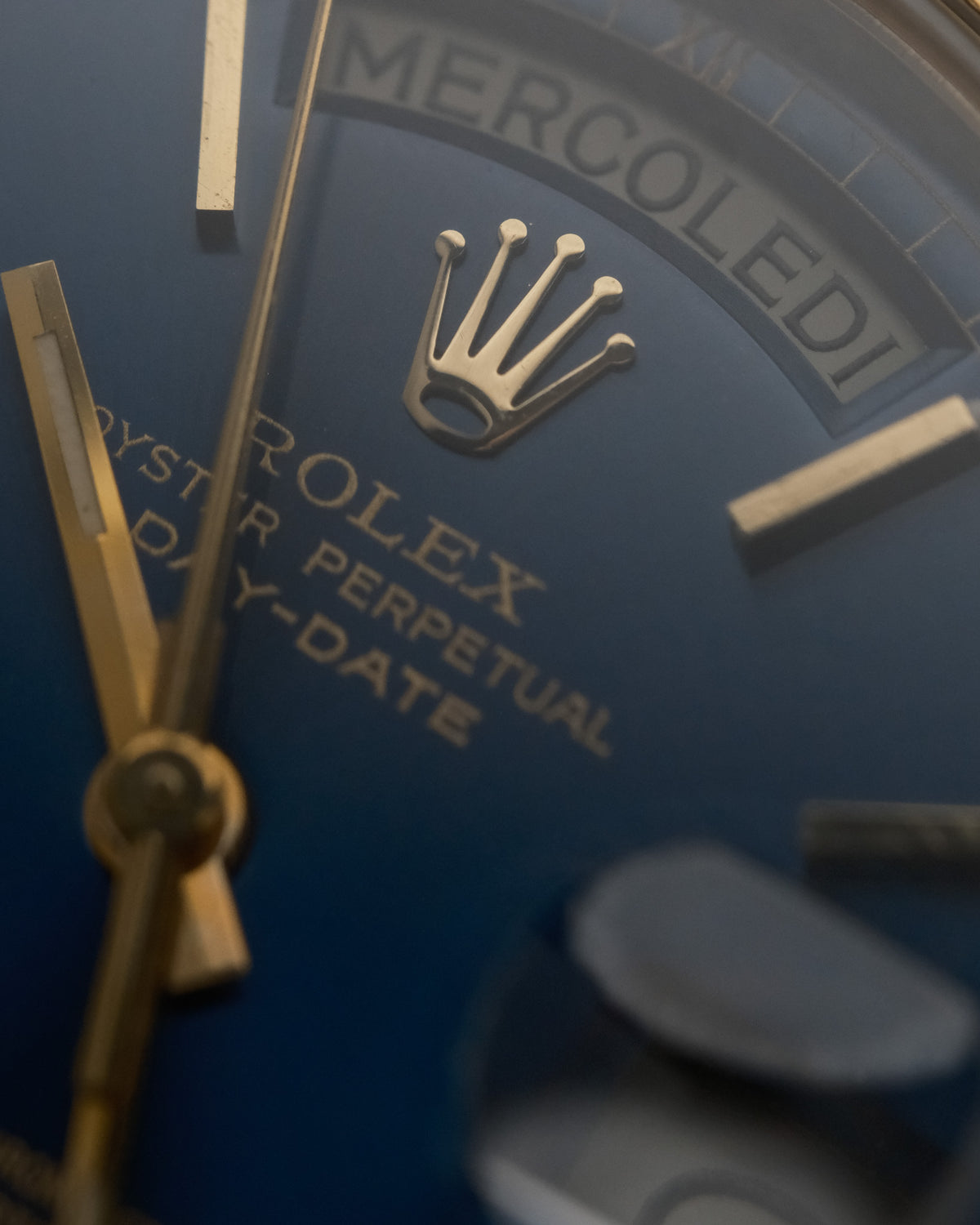 Rolex Day-Date 18038 – Blue Dial – 18K Gold – 1981