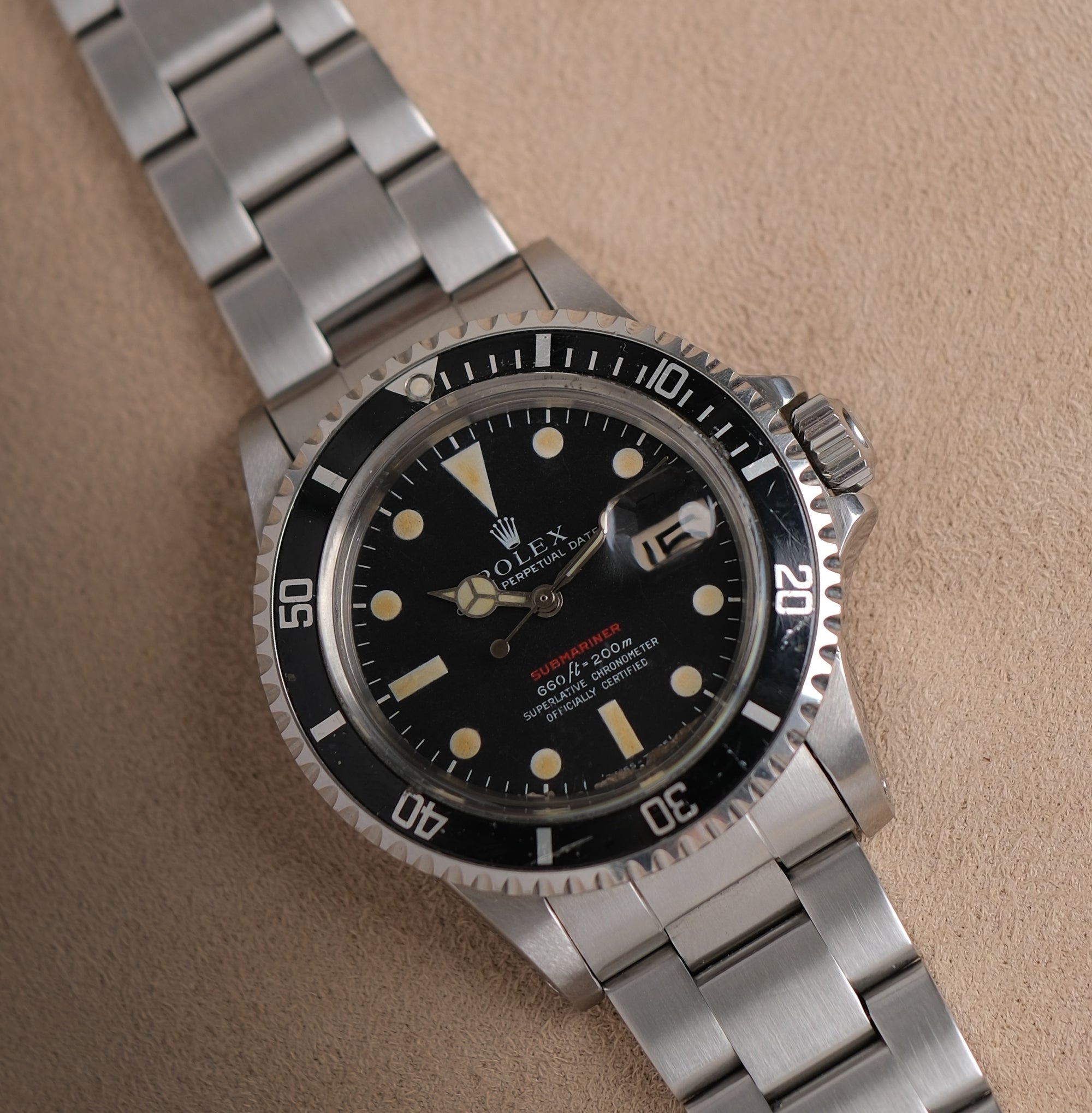 Rolex Submariner Date Single Red / 1971 1680