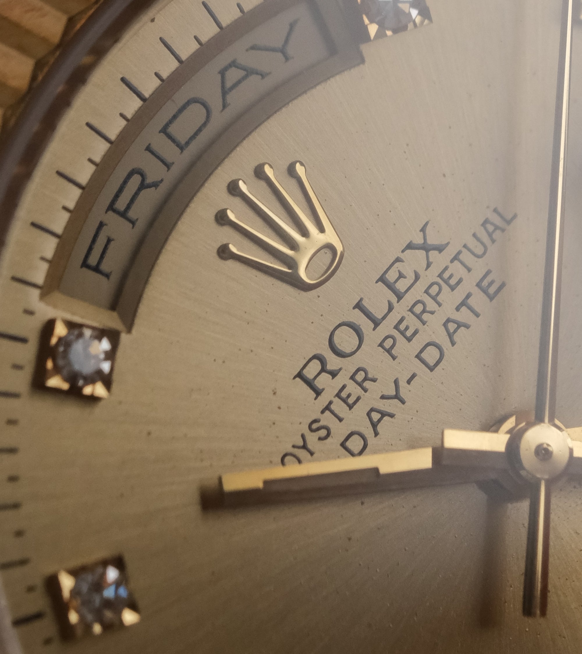 Rolex Day-Date 36 | &quot;President&quot; Diamond Dial / mint / 21 links / serviced &amp; polished