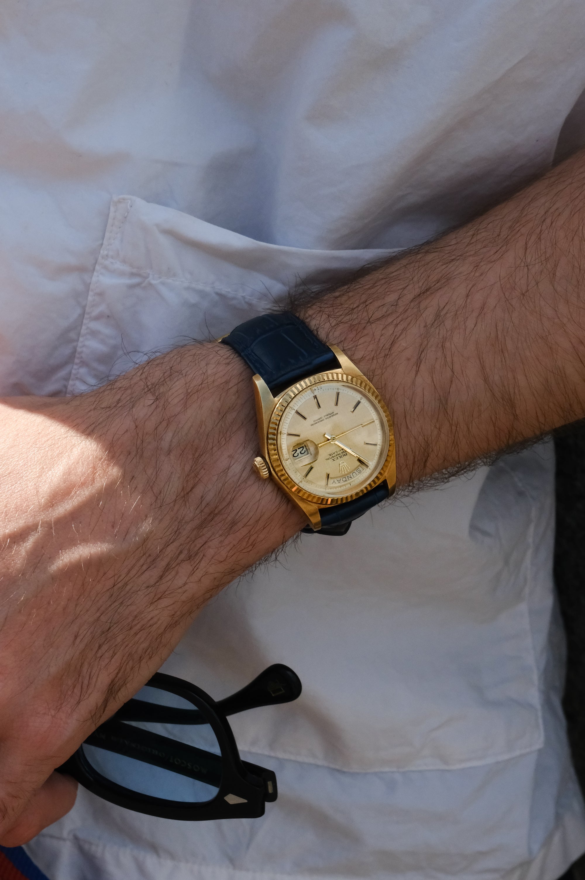SOLD Rolex Day-Date 36 Linen 1972