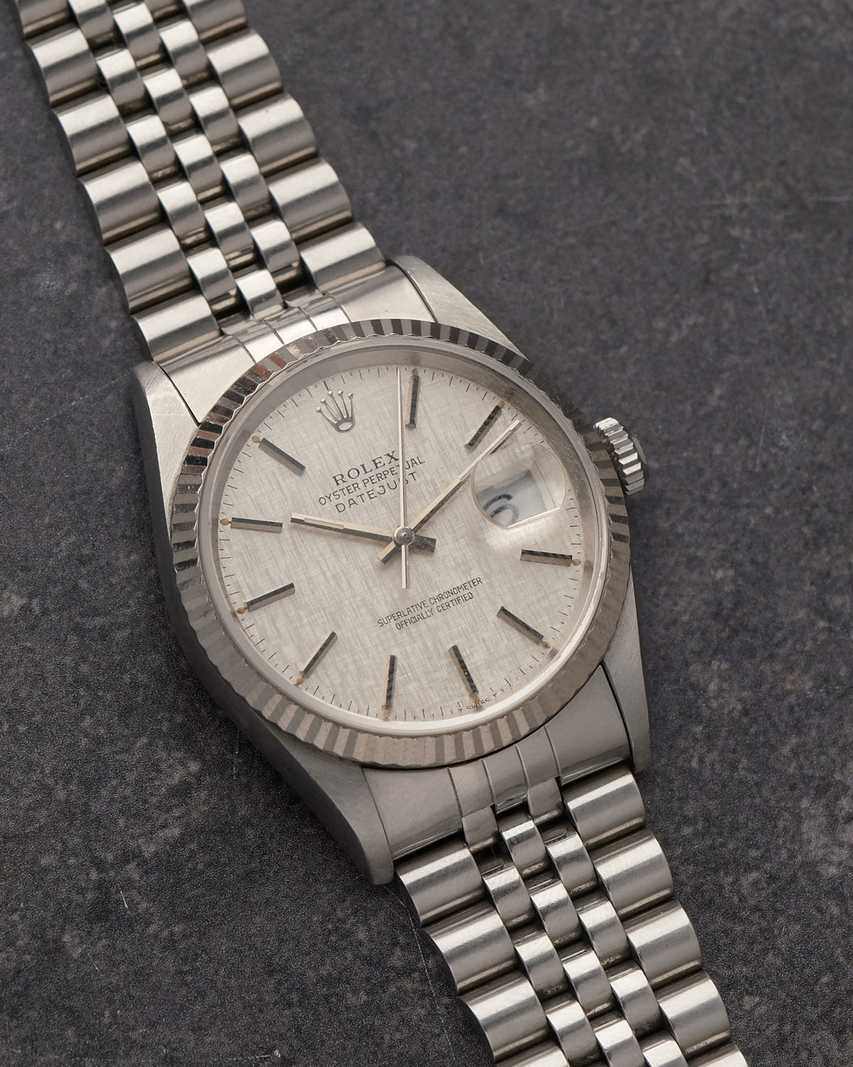 Rolex Datejust 16234 – Silver Linen Dial – 1995 - VAT Refund possible
