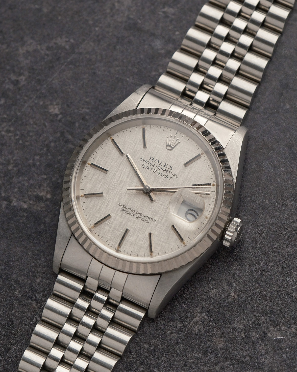 Rolex Datejust 16234 – Silver Linen Dial – 1995 - VAT Refund possible