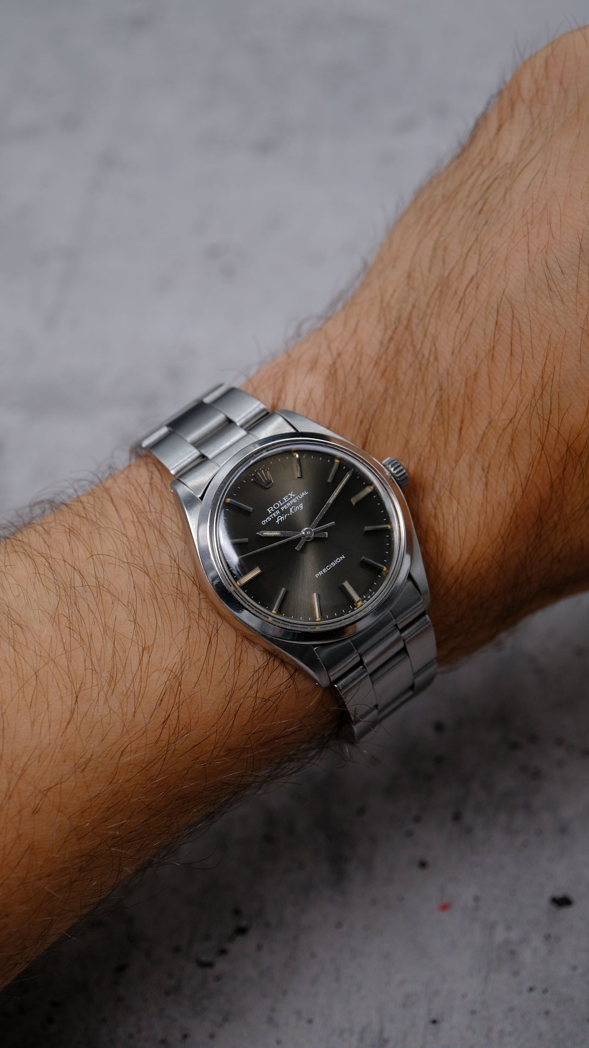 RES Rolex Air King Unique taupe dial / 1 of a kind