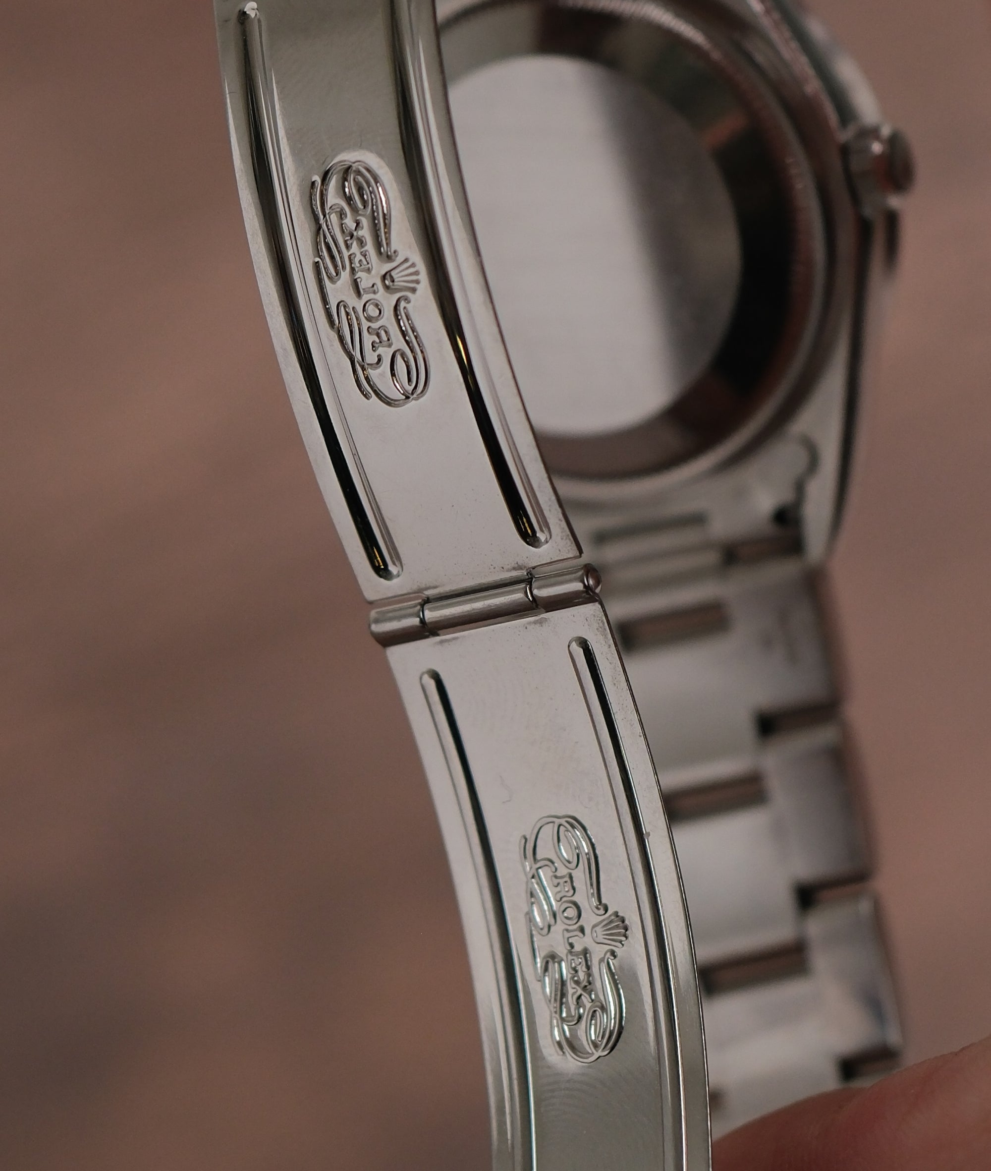 Rolex Oyster Perpetual Date unpolished with papers