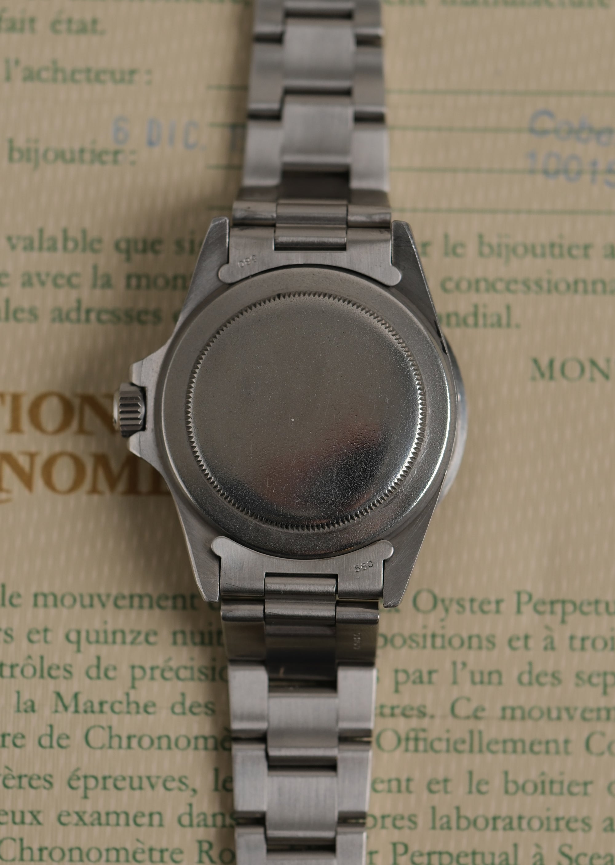 Rolex submariner 5512 1976 with papers