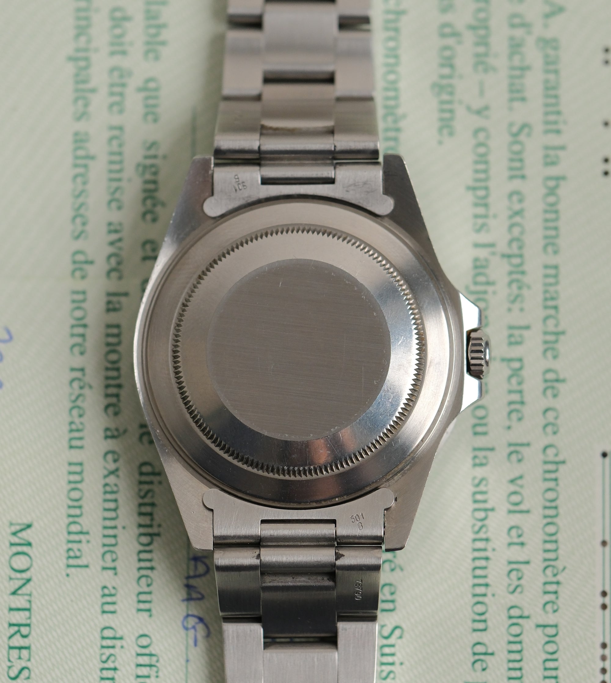 Rolex GMT Master II 16710 Pepsi P series from 2000 sold in 2001