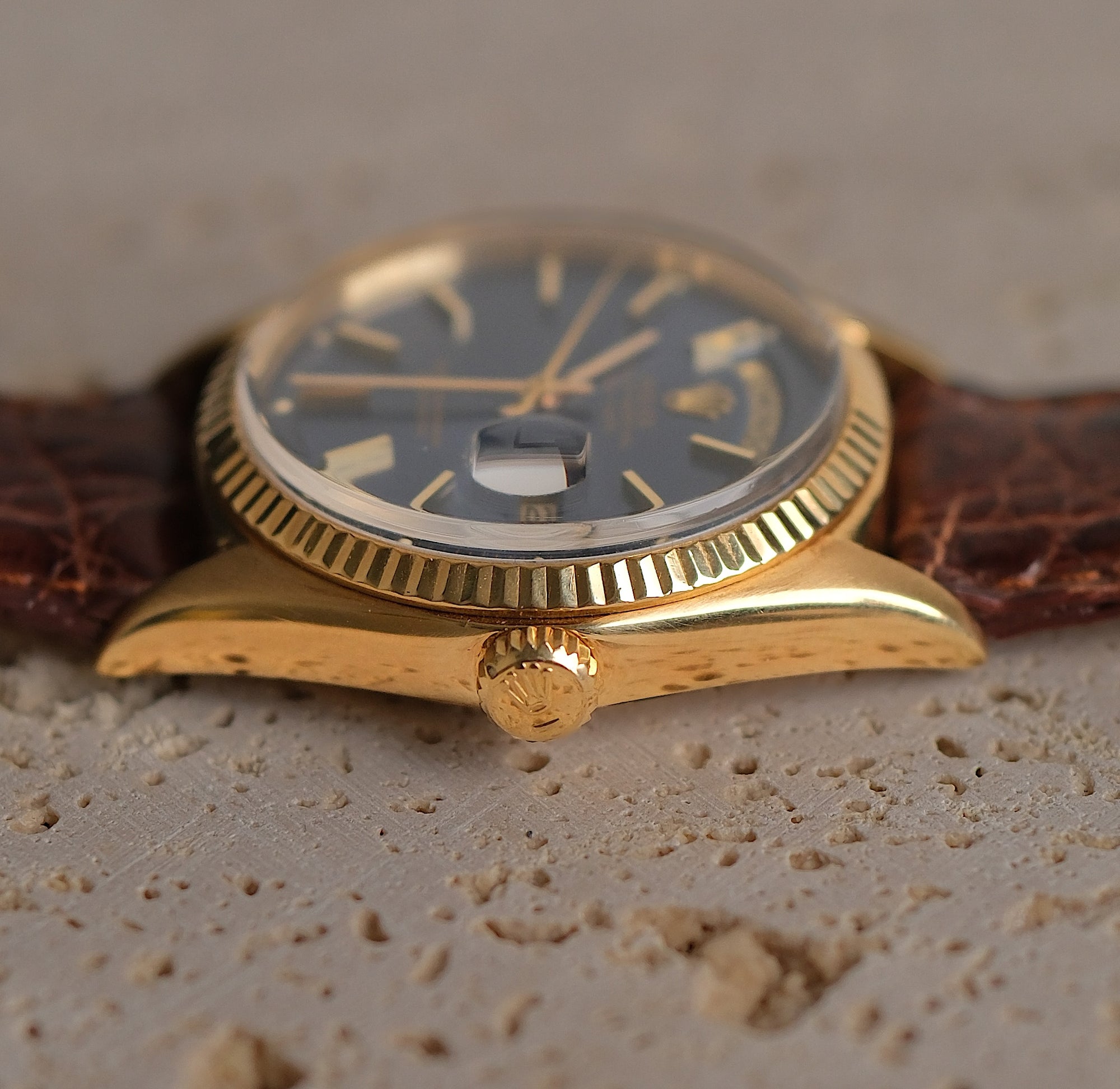 Rolex Day-Date 36 Amazing Pie-Pan blue dial 1970 1803