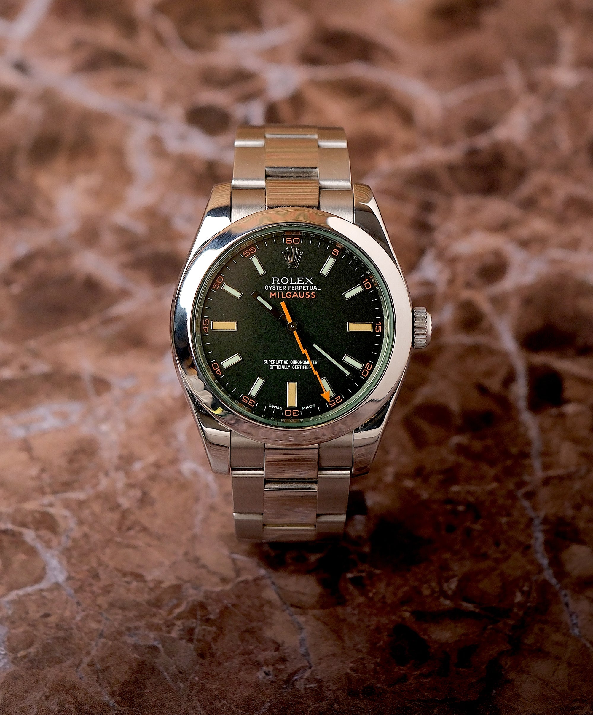 Rolex Milgauss 1 year warranty / fix price 116400GV