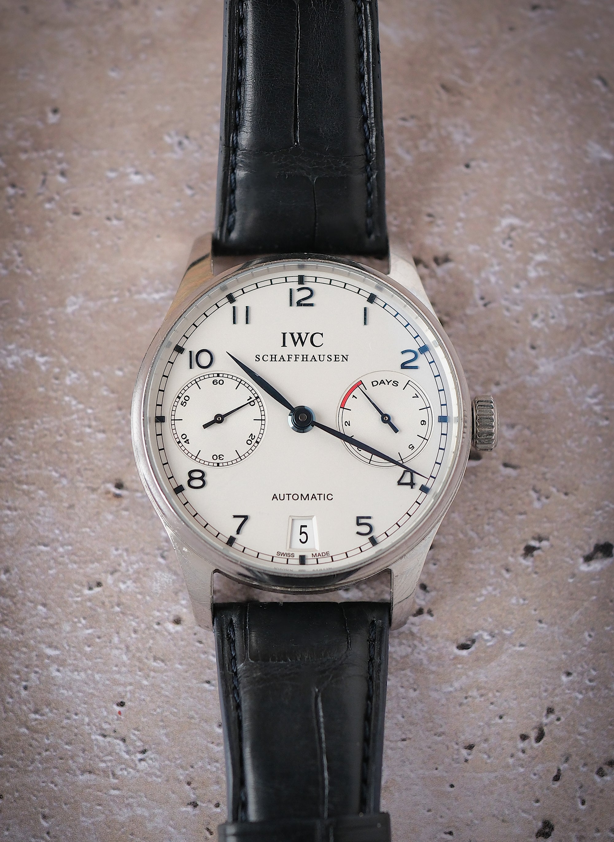 IWC Portuguese Automatic + card - mint / 1 year warranty IW500107
