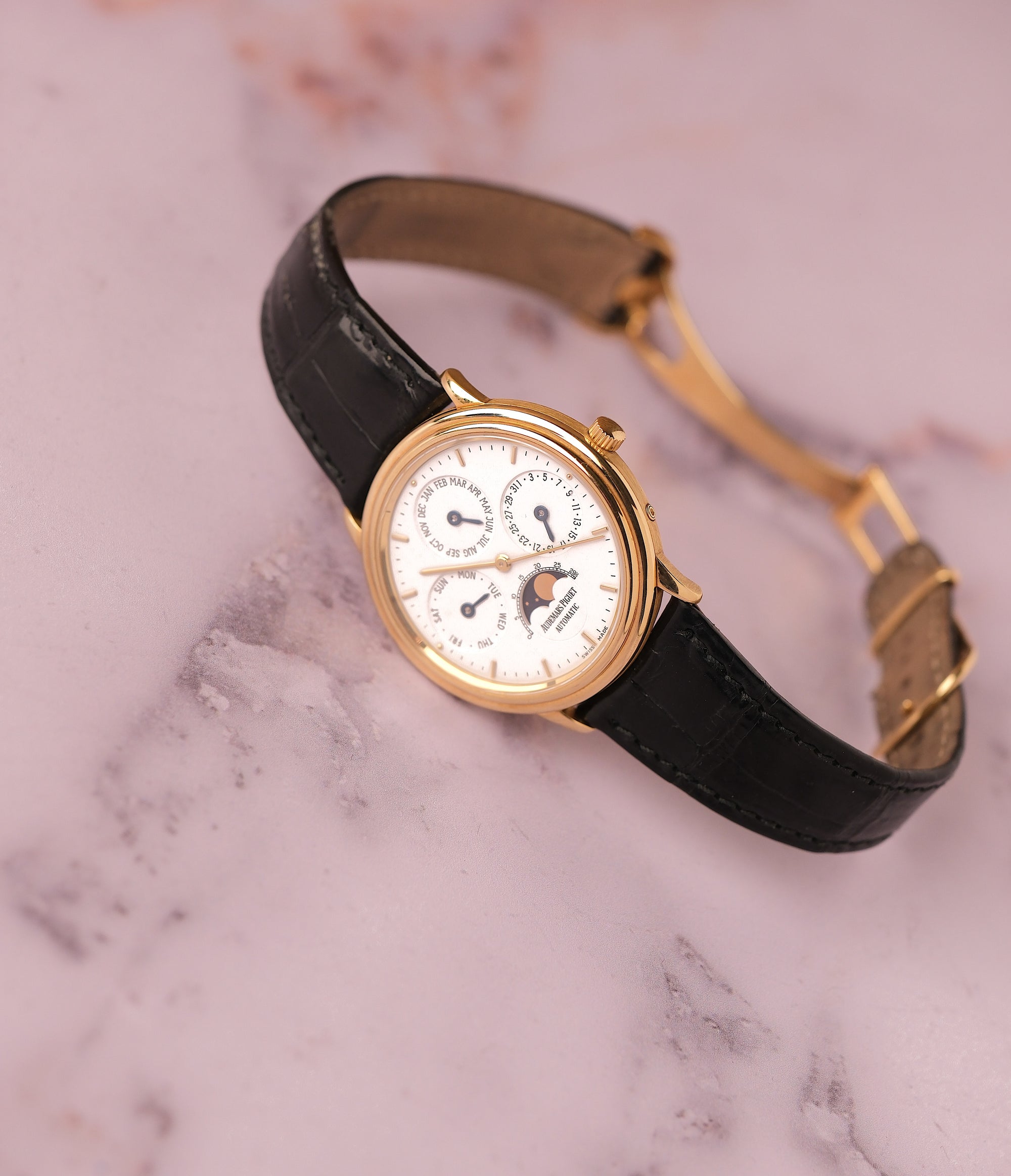 Audemars Piguet Quantieme Perpetual Calendar - Verified - Rare butterfly clasp