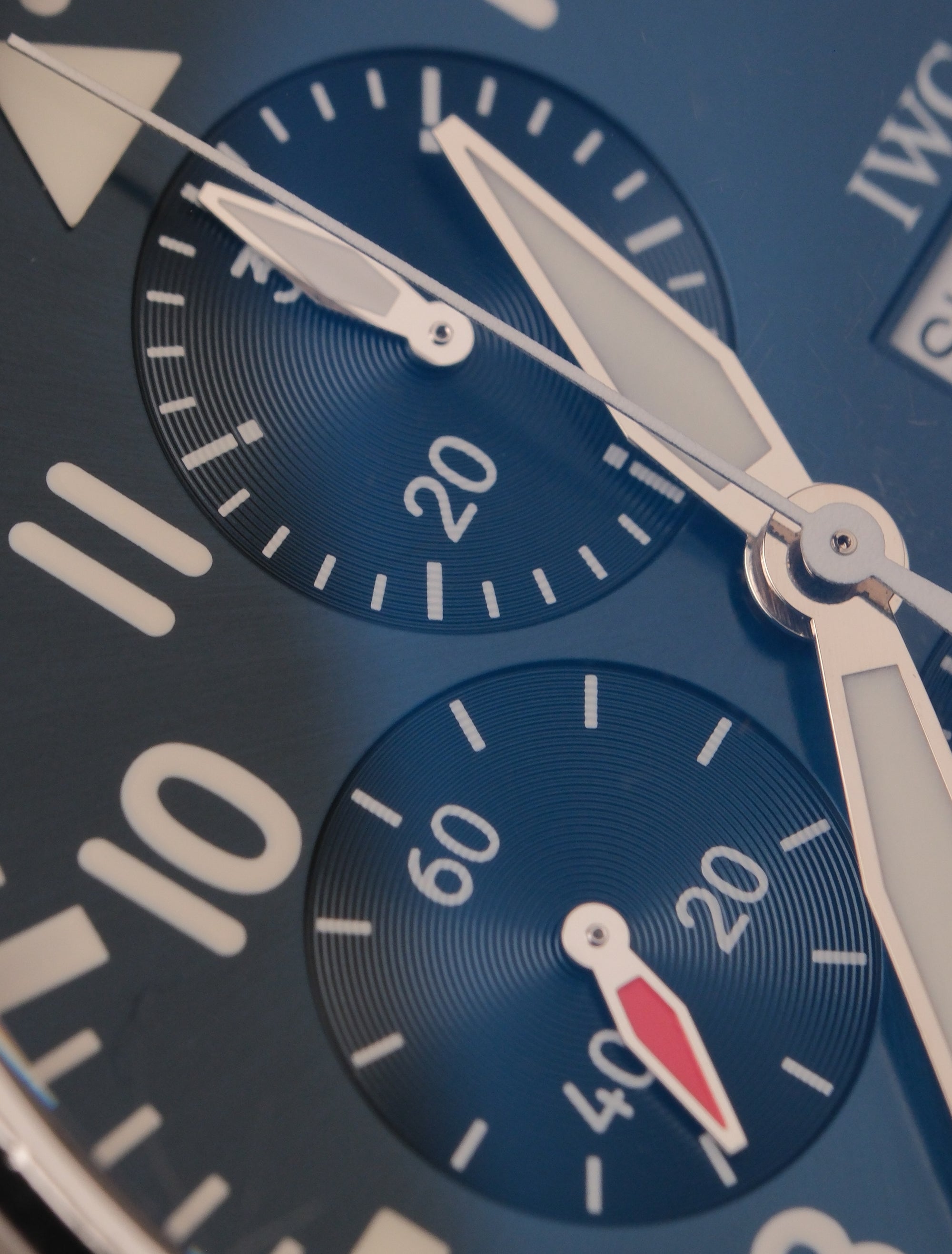 IWC Pilot Chronograph On steel / 2017 / with card IW377714 (Le Petit Prince)