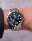 IWC Pilot Chronograph On steel / 2017 / with card IW377714 (Le Petit Prince)