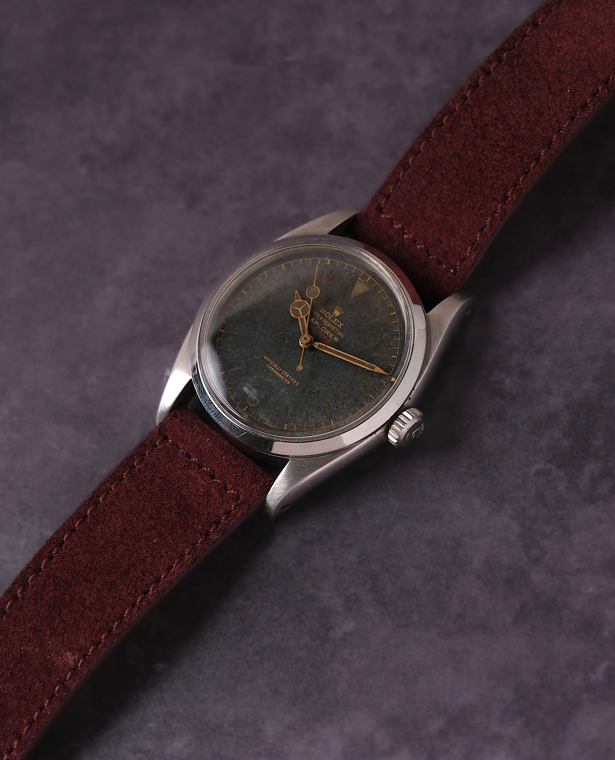 Rolex Explorer Very rare / early / RED DEPT 6610 1955