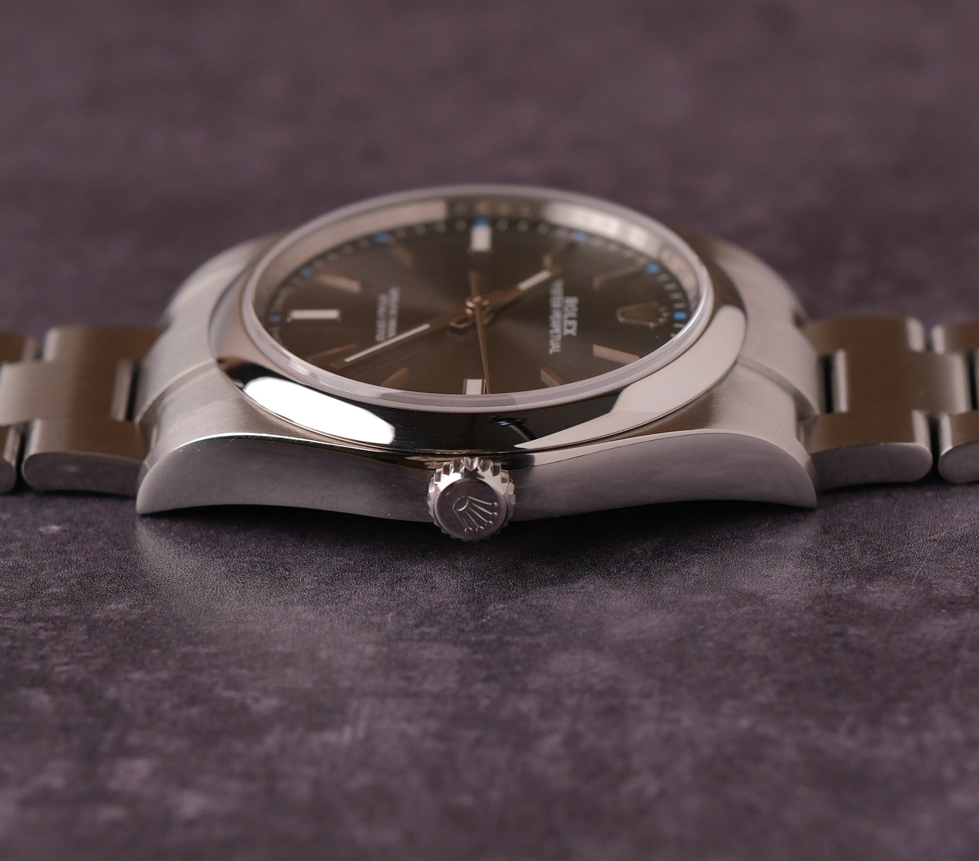 Oyster Perpetual 39 114300 slate grey / Rhodium