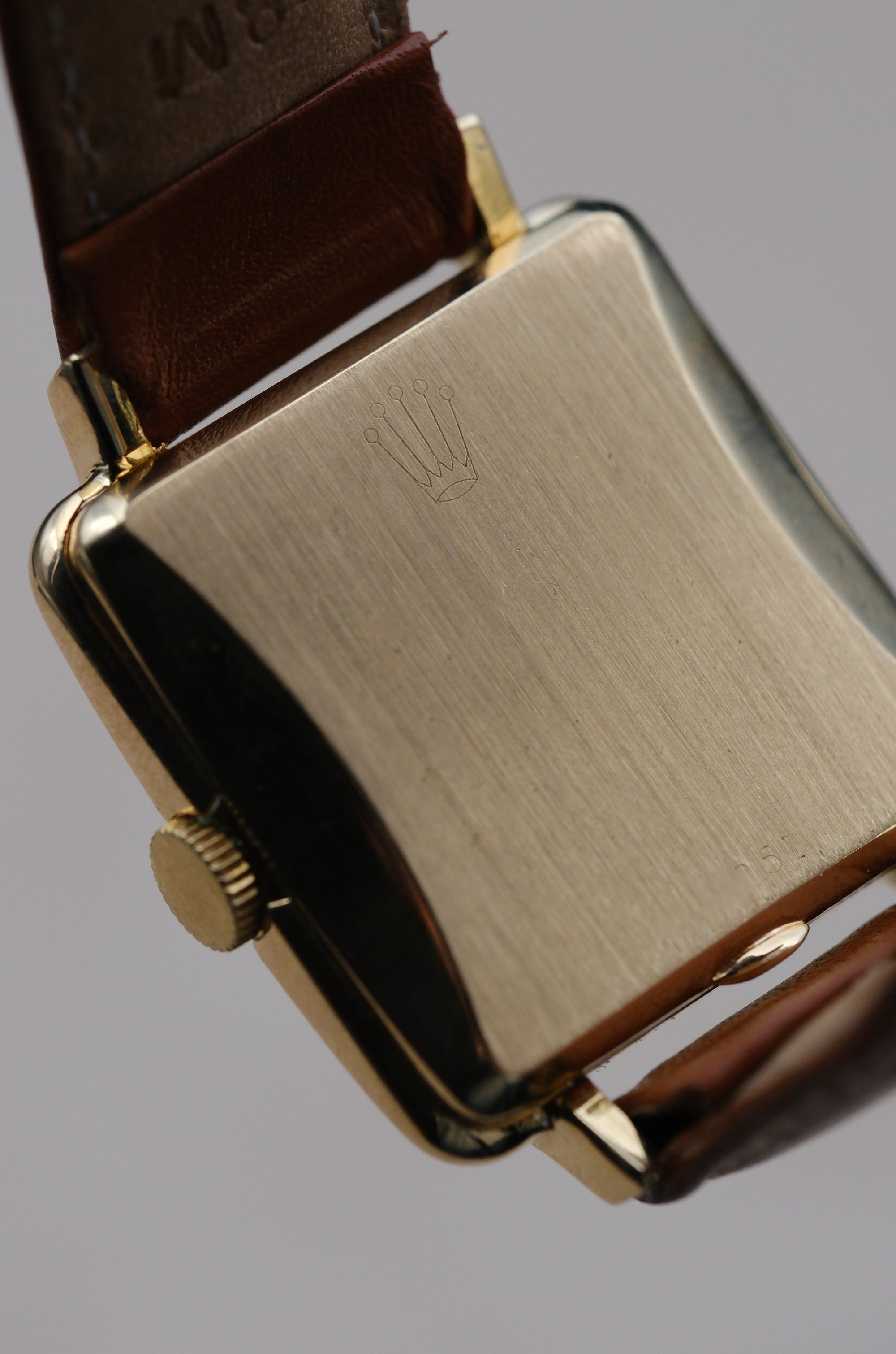 GERESERVEERD Rolex 4645 Very rare Cioccolatone / square automatic perpetual