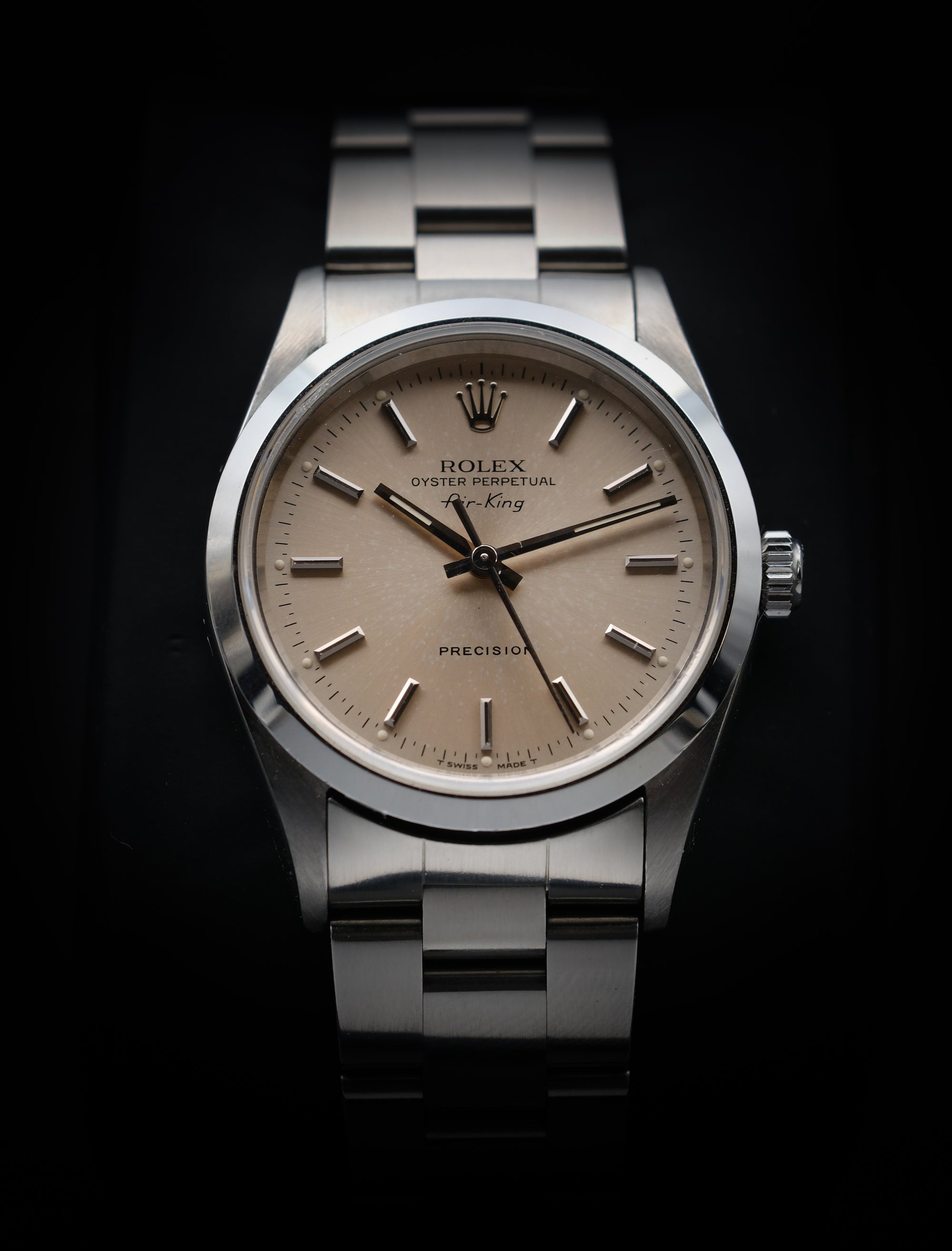 Sold Rolex Air King 14000 Salmon/Patina