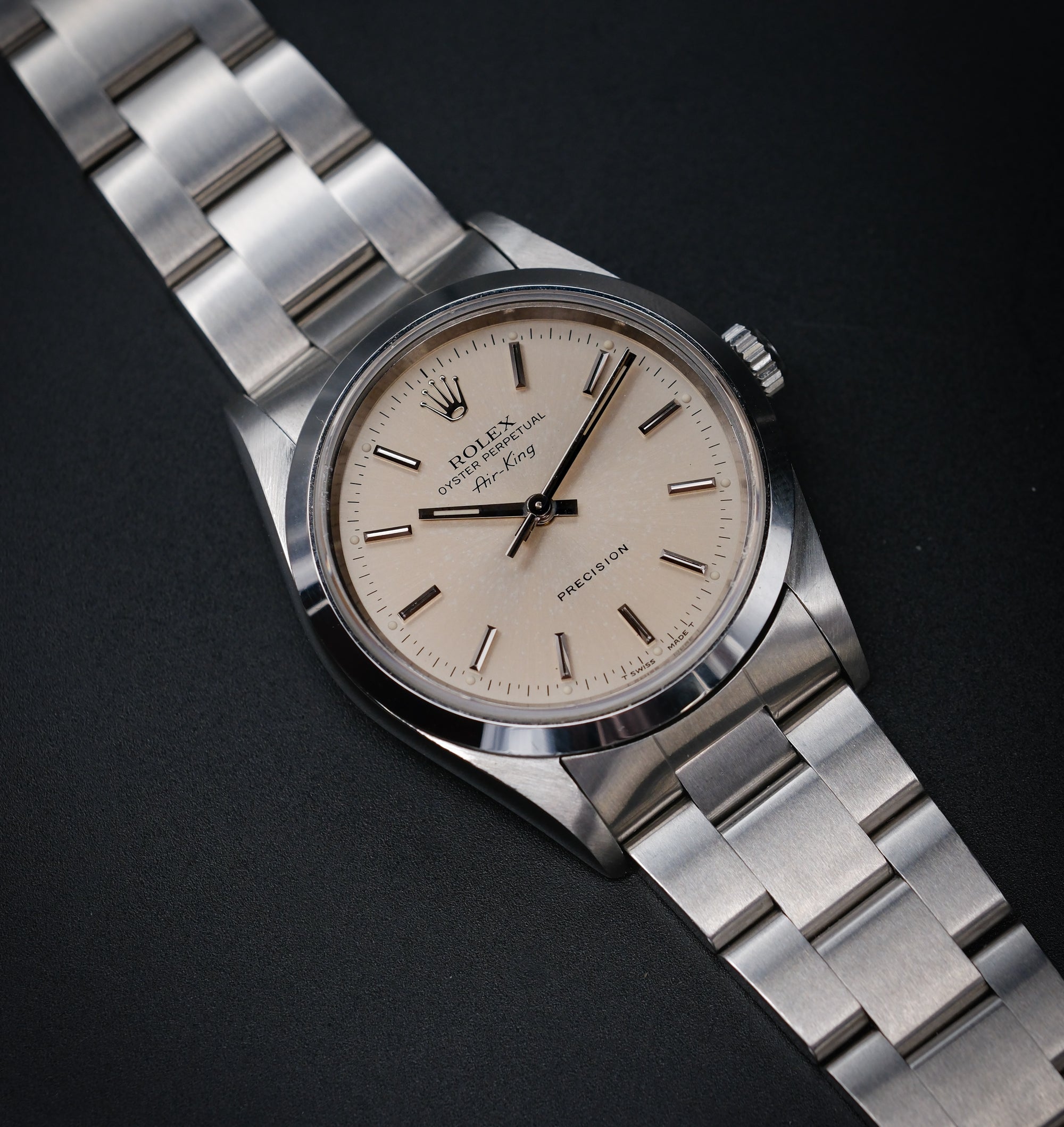 Sold Rolex Air King 14000 Salmon/Patina