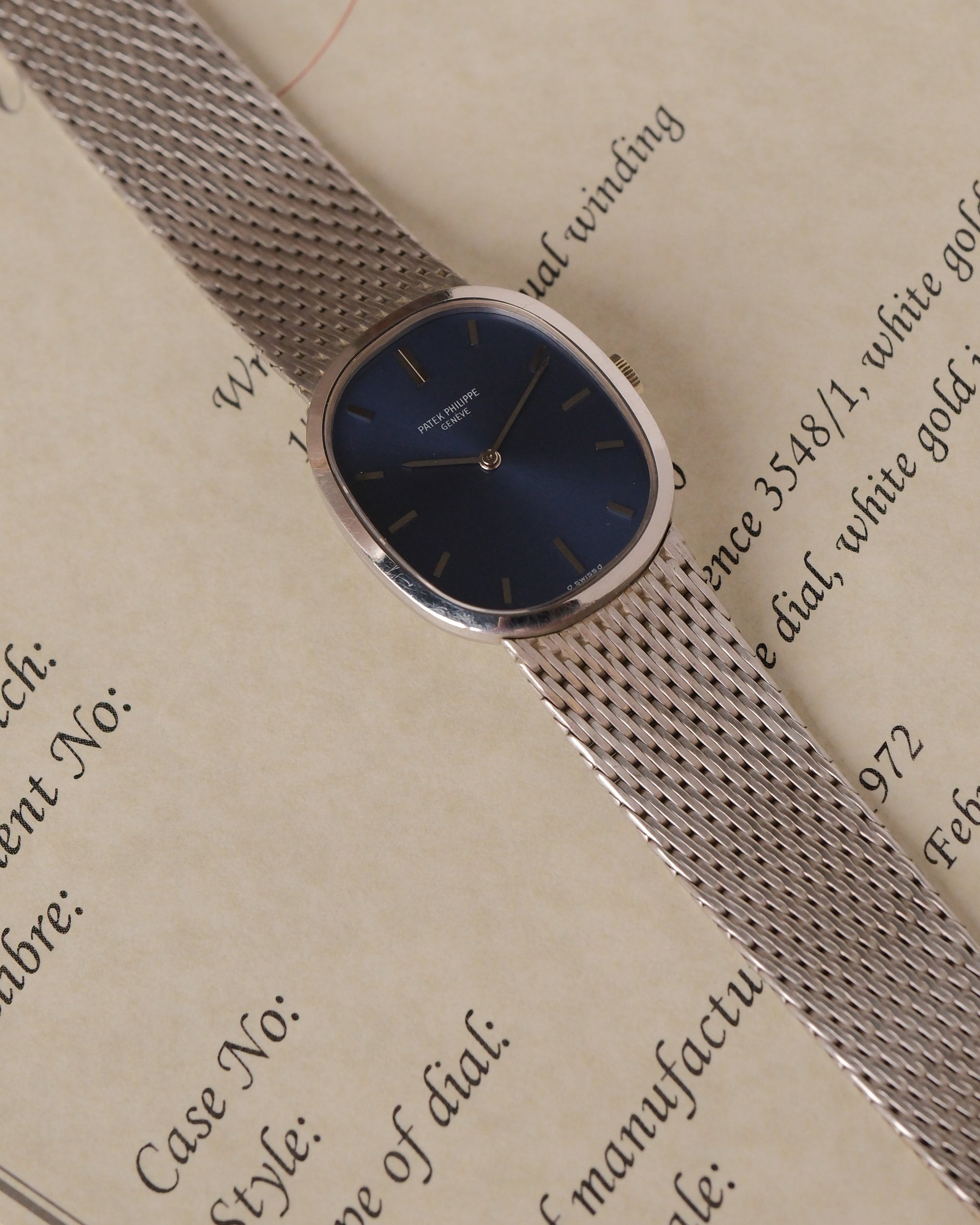 Patek Philippe Golden Ellipse Amazing condition / extract 3548G