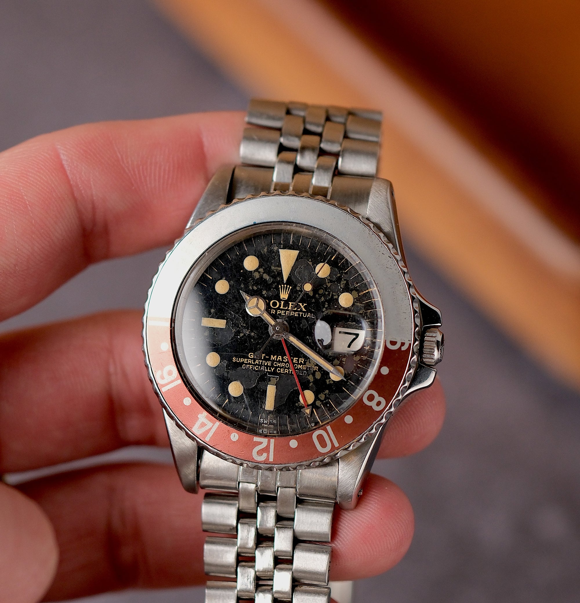 Rolex GMT-Master 1964 Gilt Underline PCG / Glossy / Amazing patina 1675