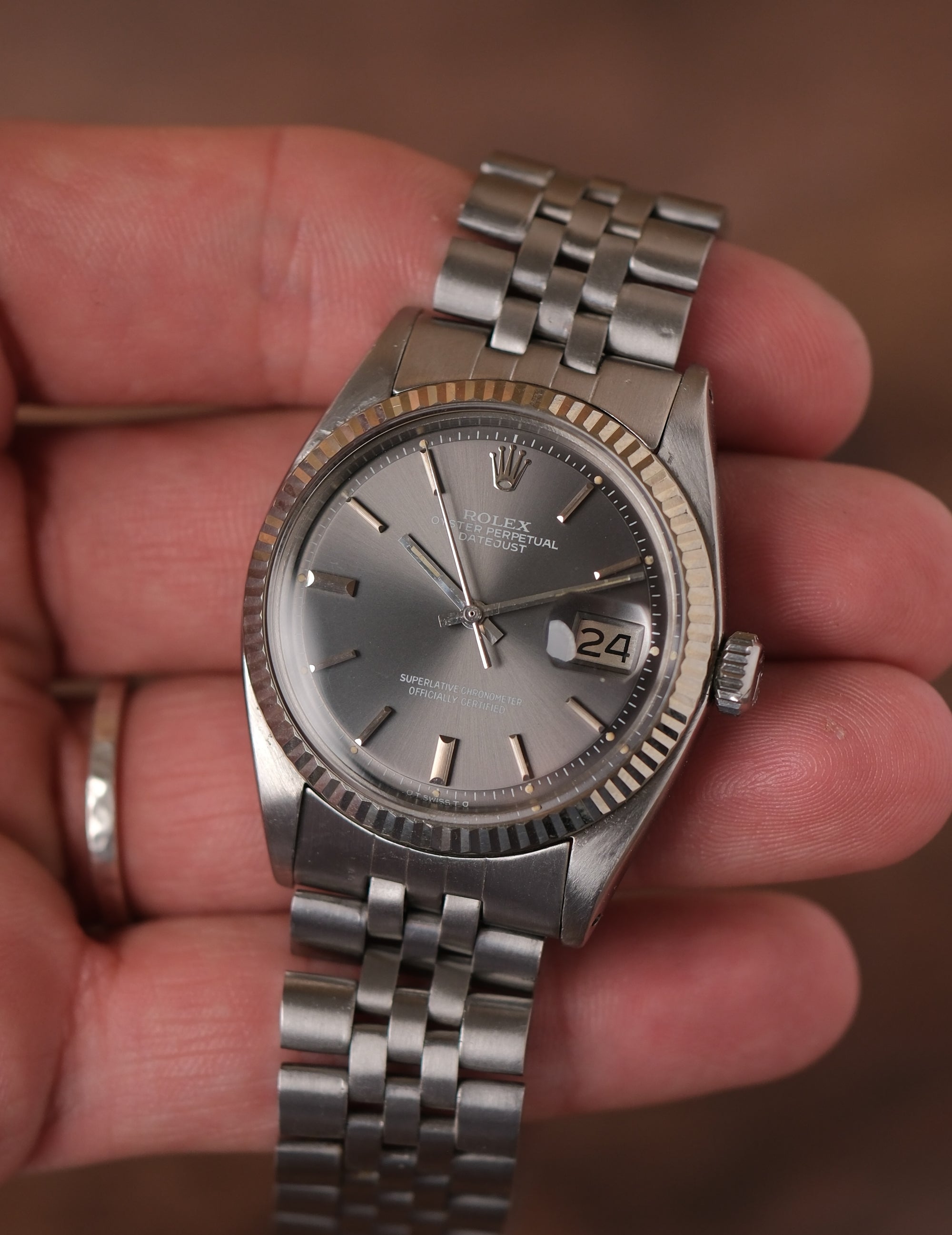 Rolex Datejust 36 Ghost grey dial / amazing condition 1601