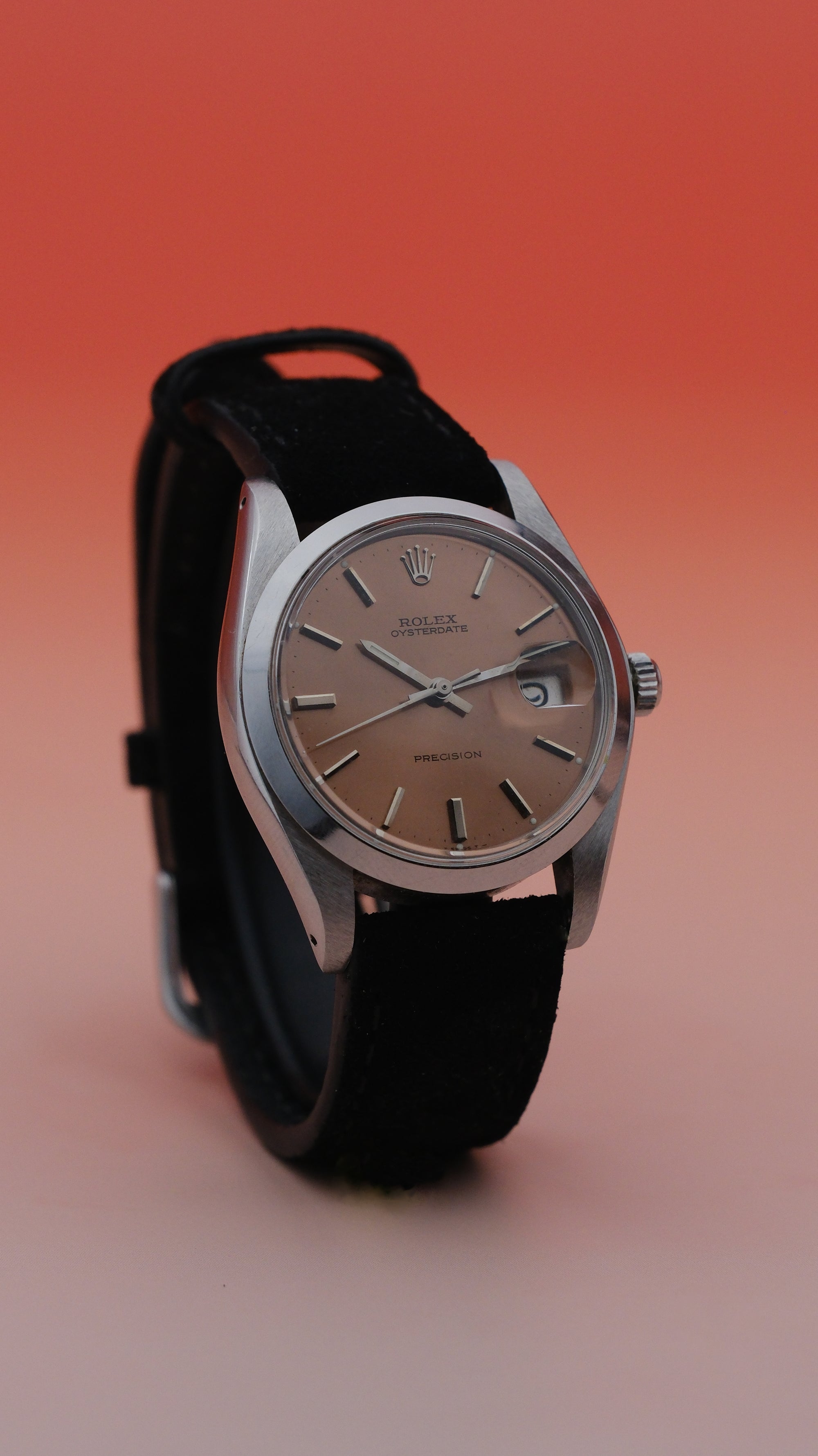 SOLD Rolex Oysterdate  precision 6694 &quot;orange hue&quot;