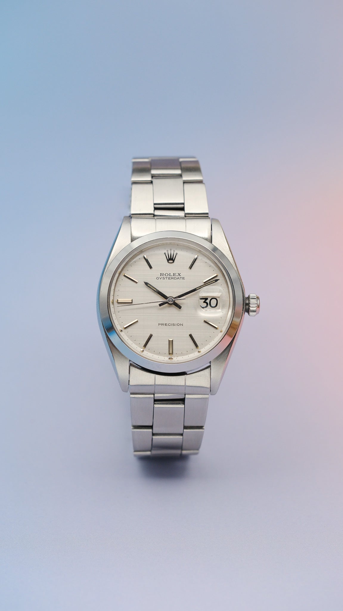 SOLD Rolex Oysterdate precision 6694 &quot;linen dial&quot;