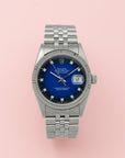 Rolex Datejust blue vignette Full Set 1990 16234G