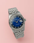 Rolex Datejust blue vignette Full Set 1990 16234G