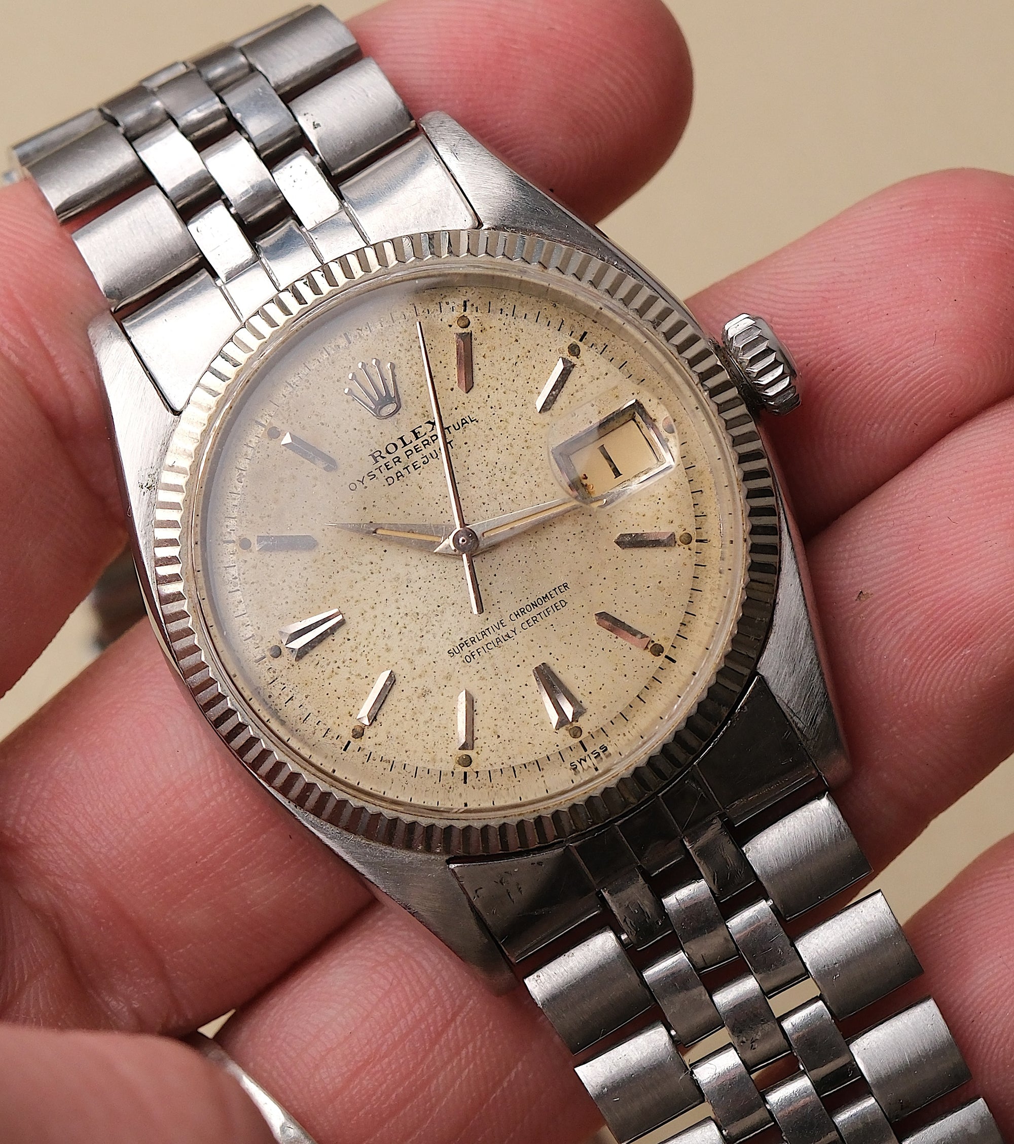 Rolex 6605 Datejust 36 1958 Rolex Datejust - Stunning "Stardust" Patina